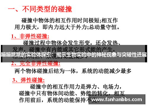 蹦蹦跳跳的实验体探索：揭示生物实验中的神秘现象与突破性进展