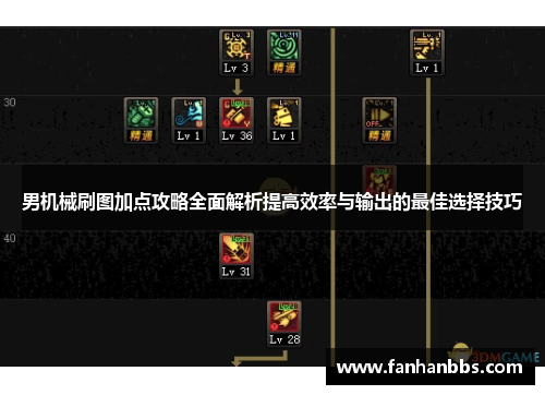 男机械刷图加点攻略全面解析提高效率与输出的最佳选择技巧